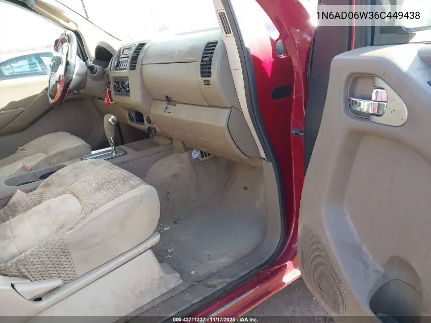 1N6AD06W36C449438 2006 Nissan Frontier Se