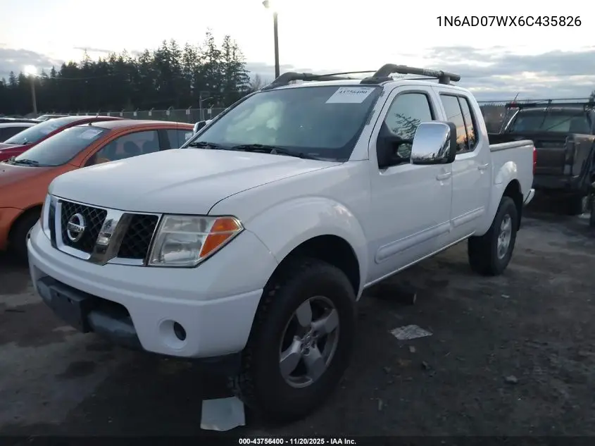 1N6AD07WX6C435826 2006 Nissan Frontier Le