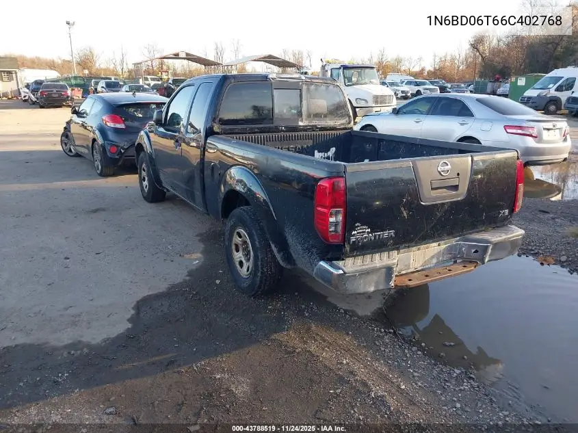 1N6BD06T66C402768 2006 Nissan Frontier Xe