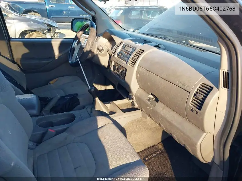 1N6BD06T66C402768 2006 Nissan Frontier Xe