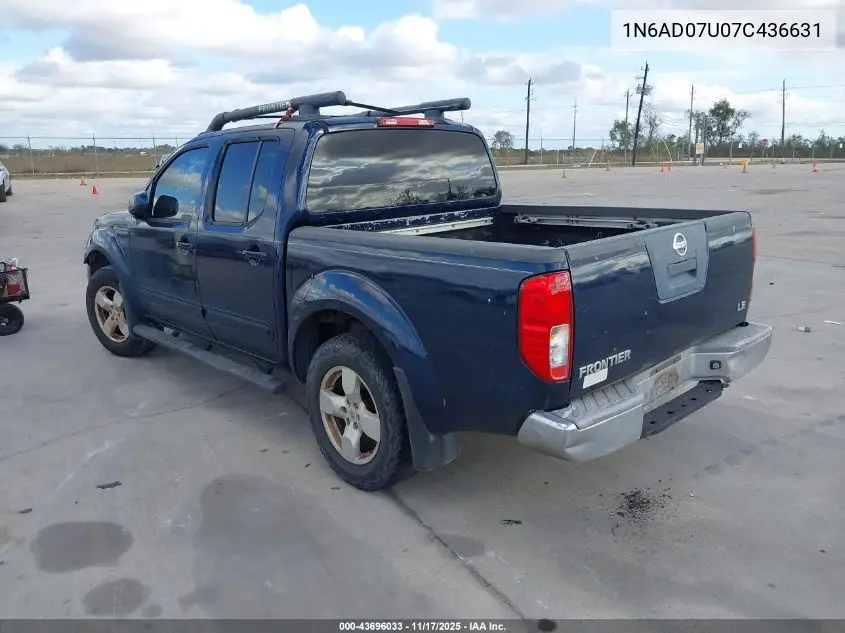 1N6AD07U07C436631 2007 Nissan Frontier Le