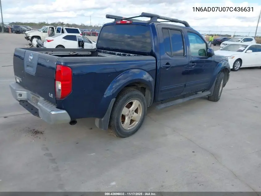 1N6AD07U07C436631 2007 Nissan Frontier Le