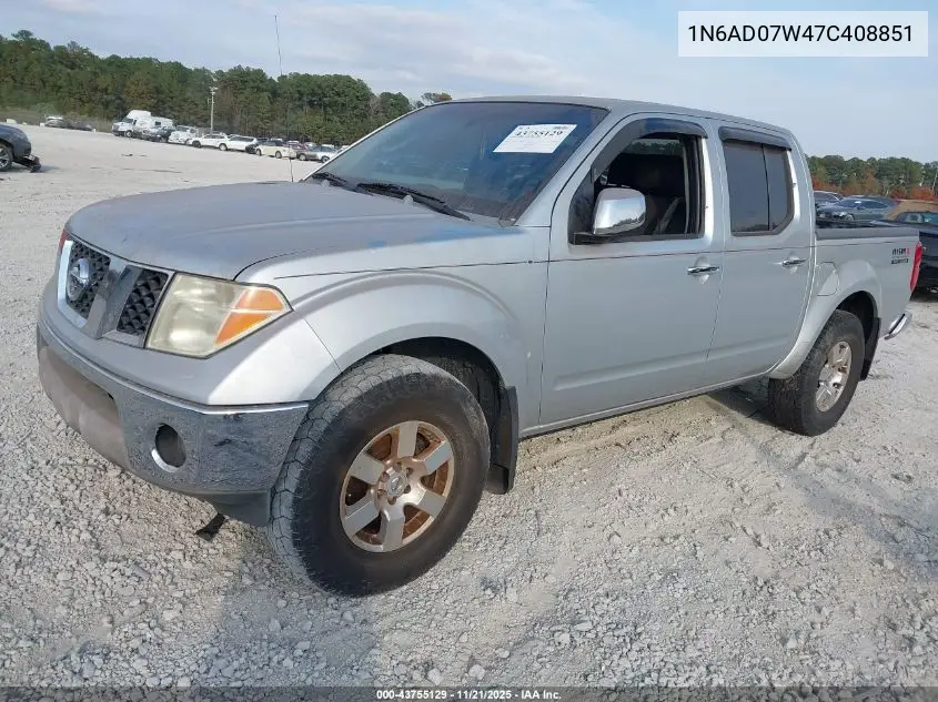 1N6AD07W47C408851 2007 Nissan Frontier Nismo Off Road
