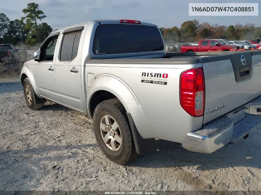 1N6AD07W47C408851 2007 Nissan Frontier Nismo Off Road