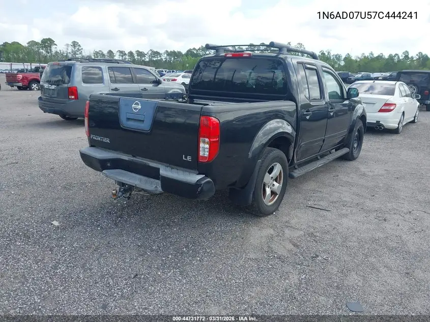1N6AD07U57C444241 2007 Nissan Frontier Le