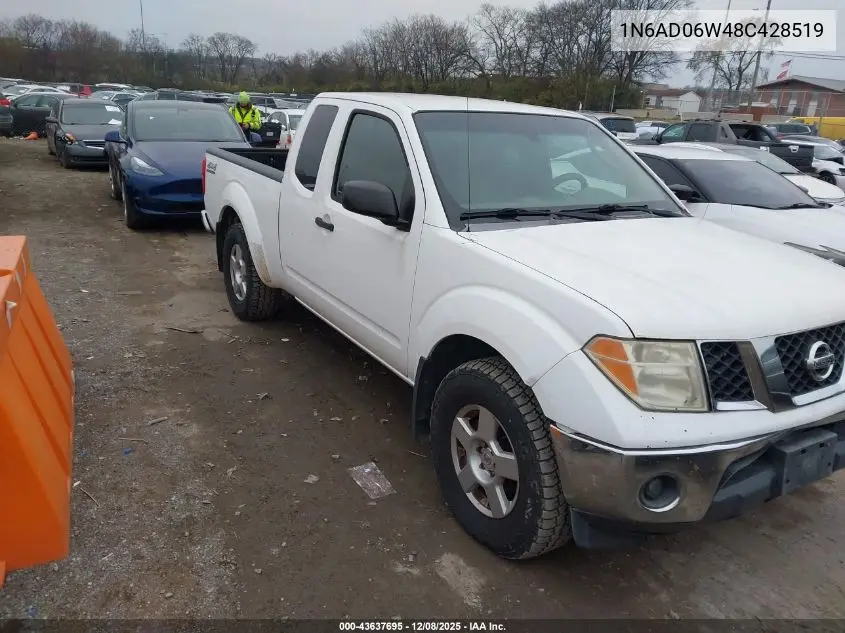 1N6AD06W48C428519 2008 Nissan Frontier Se