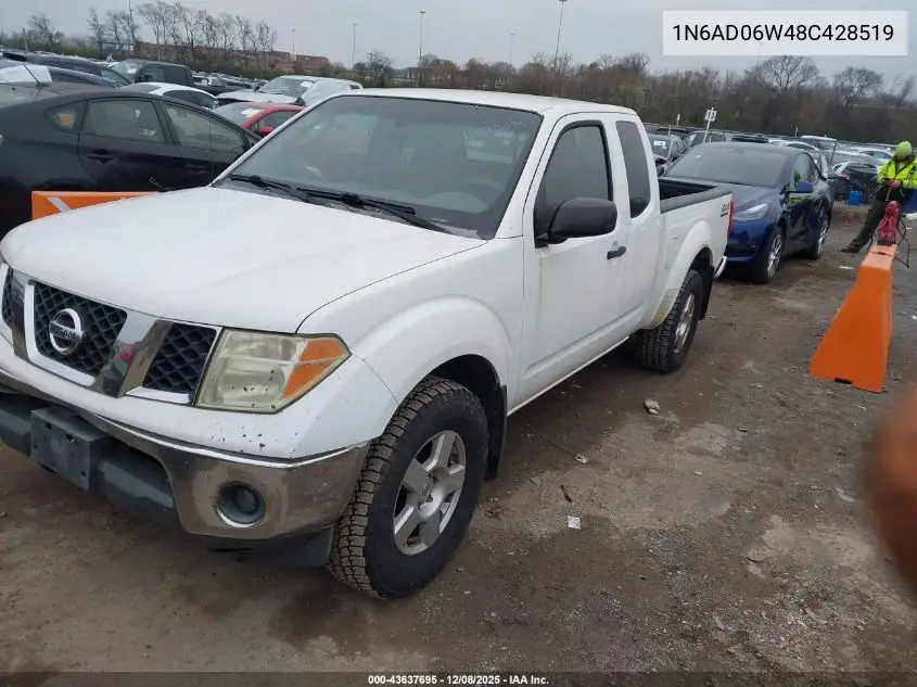 1N6AD06W48C428519 2008 Nissan Frontier Se