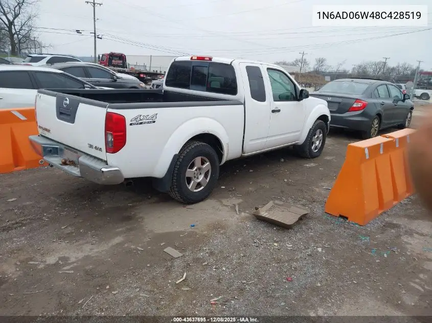 1N6AD06W48C428519 2008 Nissan Frontier Se