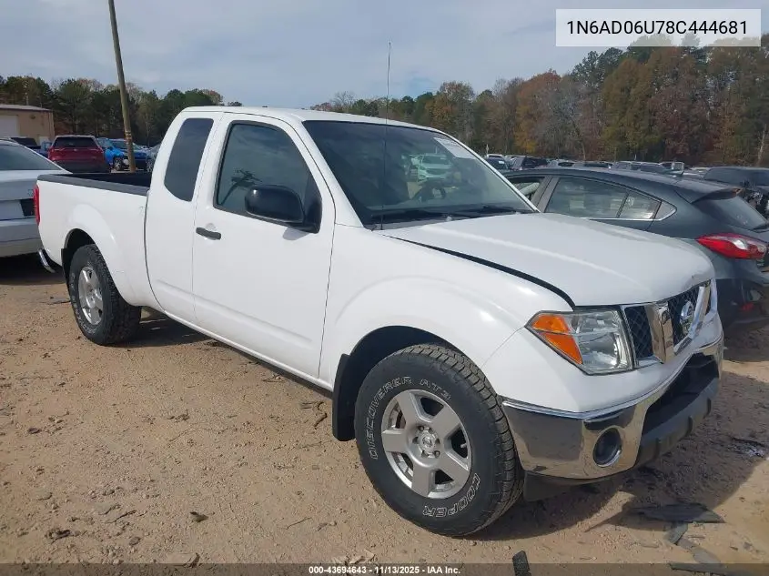 1N6AD06U78C444681 2008 Nissan Frontier Se