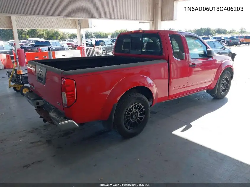 1N6AD06U18C406203 2008 Nissan Frontier Se