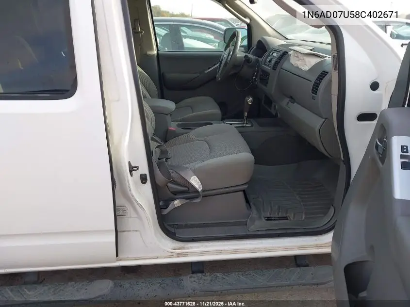 1N6AD07U58C402671 2008 Nissan Frontier Se