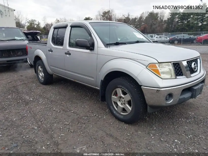 1N6AD07W98C441362 2008 Nissan Frontier Se