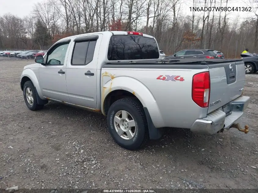 1N6AD07W98C441362 2008 Nissan Frontier Se