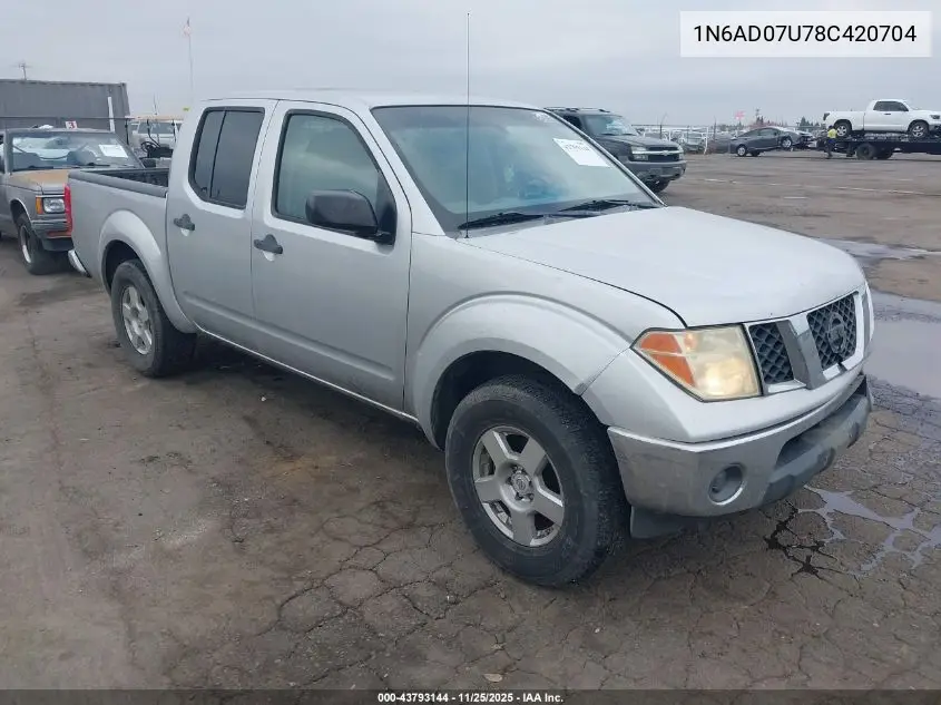 1N6AD07U78C420704 2008 Nissan Frontier Se