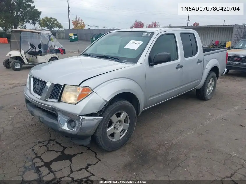 1N6AD07U78C420704 2008 Nissan Frontier Se