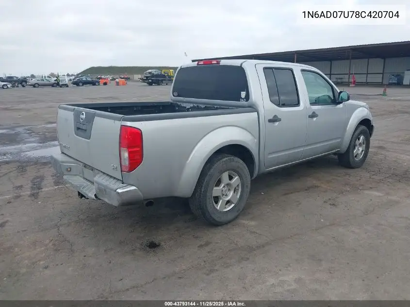 1N6AD07U78C420704 2008 Nissan Frontier Se