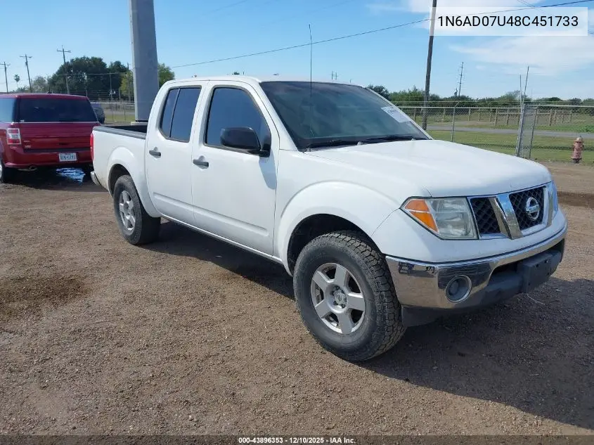 1N6AD07U48C451733 2008 Nissan Frontier Se