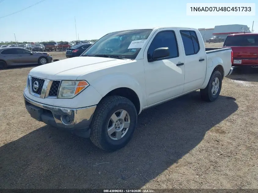 1N6AD07U48C451733 2008 Nissan Frontier Se