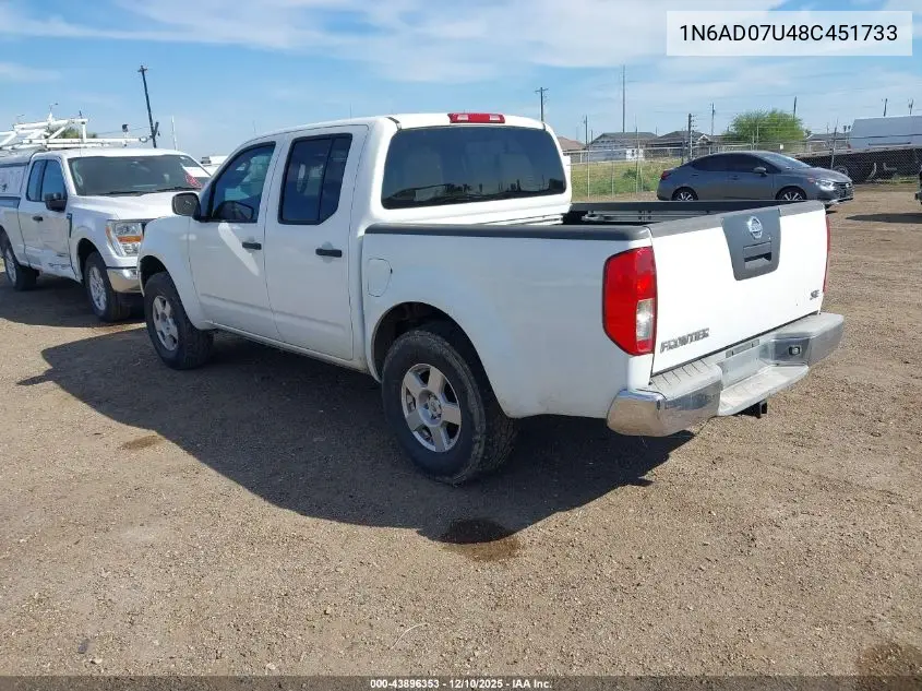 1N6AD07U48C451733 2008 Nissan Frontier Se