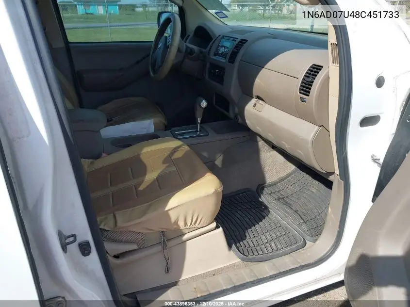 1N6AD07U48C451733 2008 Nissan Frontier Se