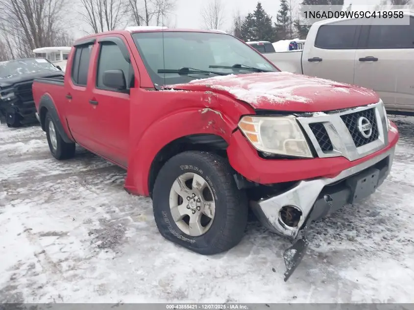 1N6AD09W69C418958 2009 Nissan Frontier Se