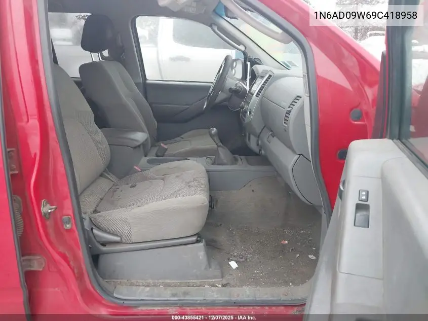1N6AD09W69C418958 2009 Nissan Frontier Se