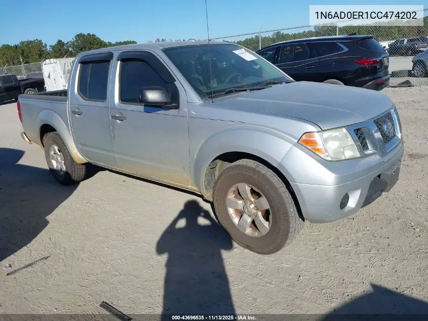 1N6AD0ER1CC474202 2012 Nissan Frontier Sv