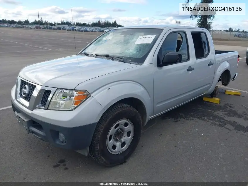 1N6AD0ERXCC416136 2012 Nissan Frontier S