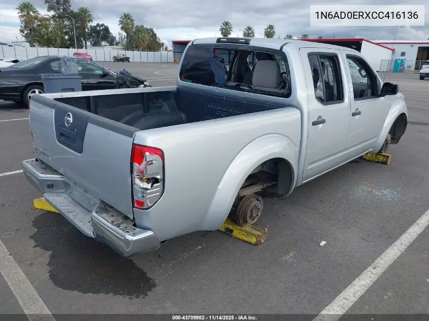 1N6AD0ERXCC416136 2012 Nissan Frontier S