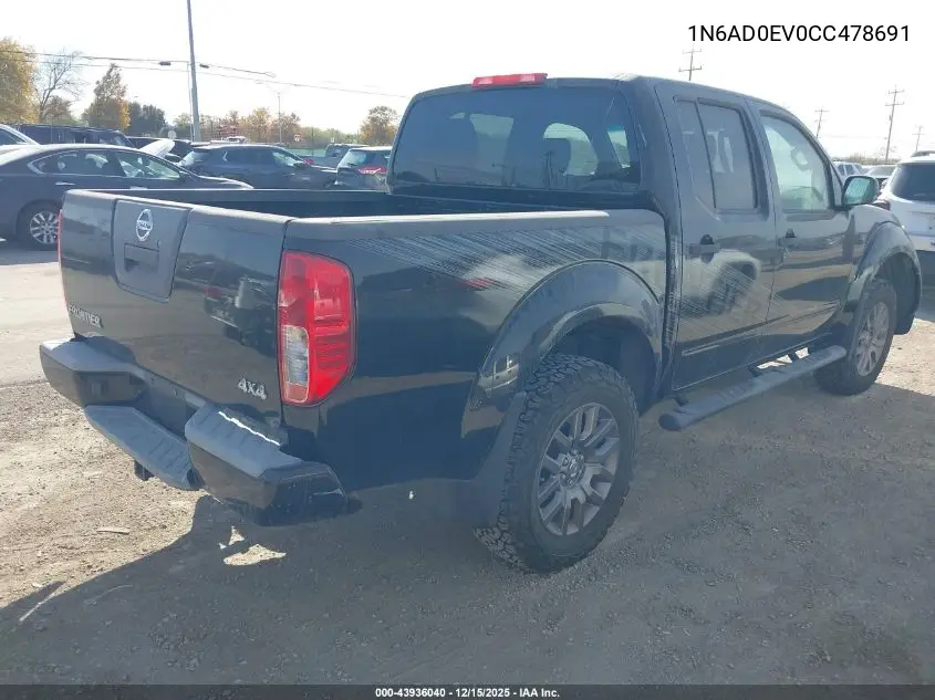 1N6AD0EV0CC478691 2012 Nissan Frontier Sv