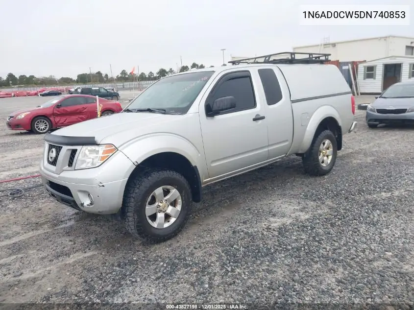 1N6AD0CW5DN740853 2013 Nissan Frontier Sv