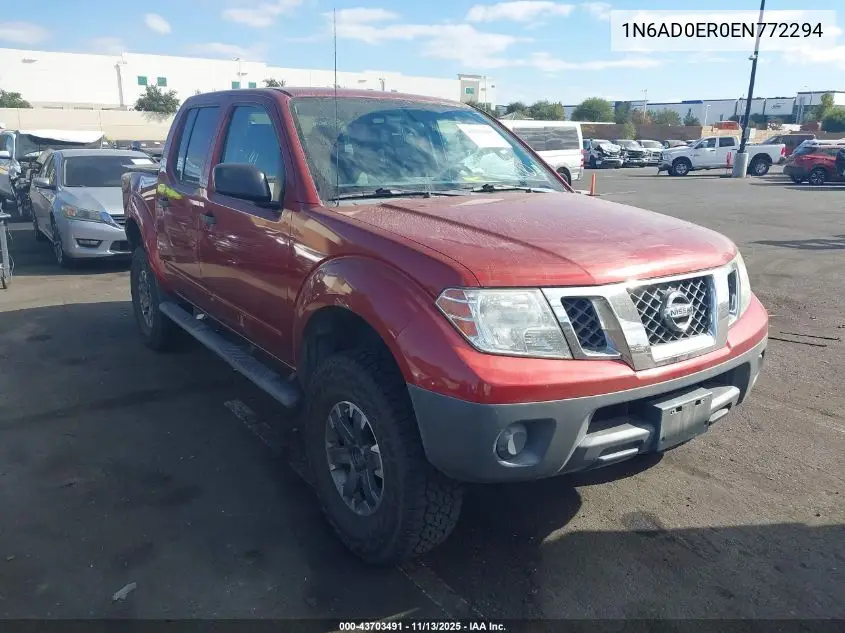 1N6AD0ER0EN772294 2014 Nissan Frontier S