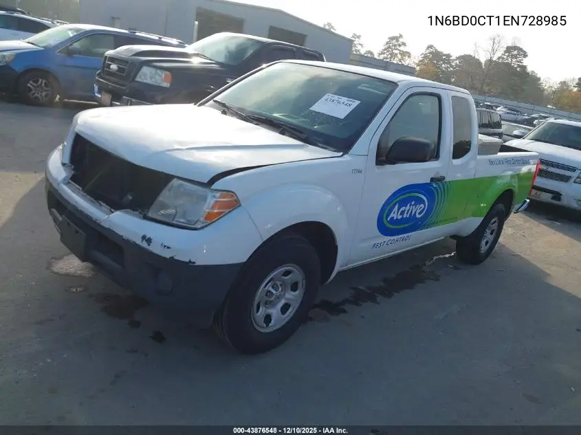 1N6BD0CT1EN728985 2014 Nissan Frontier S/Sv-I4