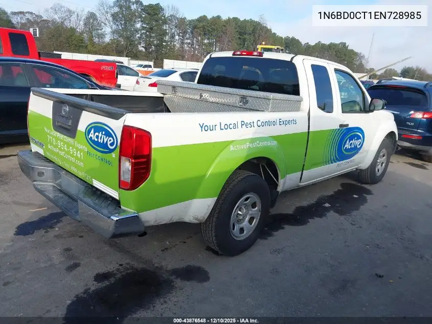 1N6BD0CT1EN728985 2014 Nissan Frontier S/Sv-I4