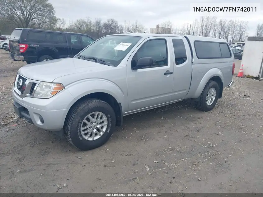 1N6AD0CW7FN742011 2015 Nissan Frontier Sv