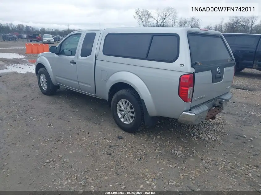 1N6AD0CW7FN742011 2015 Nissan Frontier Sv