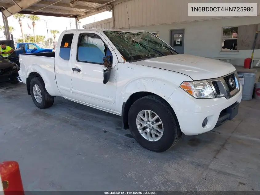 1N6BD0CT4HN725986 2017 Nissan Frontier Sv-I4