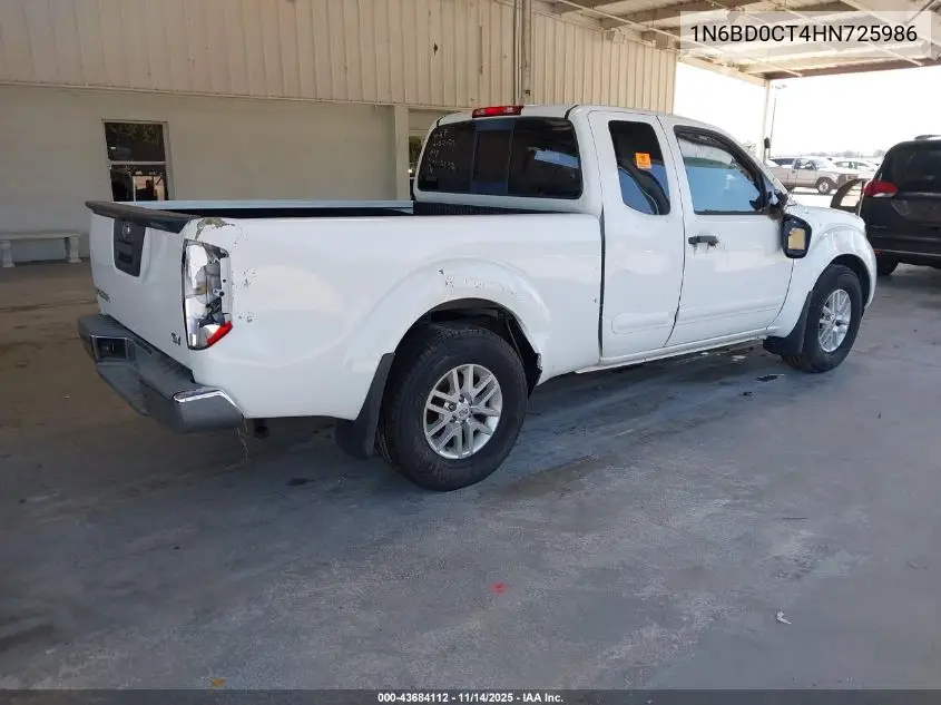 1N6BD0CT4HN725986 2017 Nissan Frontier Sv-I4