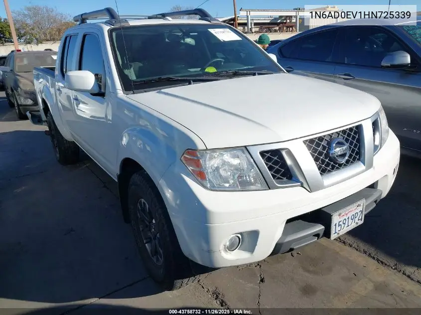 1N6AD0EV1HN725339 2017 Nissan Frontier Pro-4X