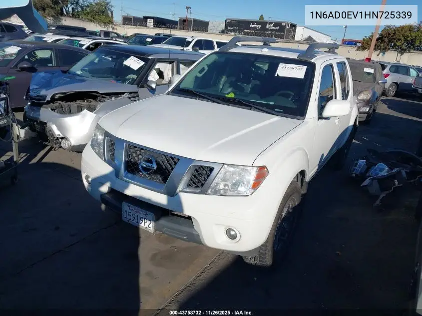 1N6AD0EV1HN725339 2017 Nissan Frontier Pro-4X