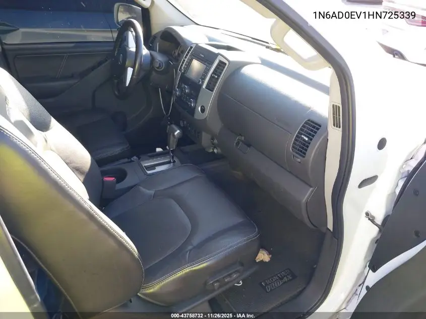 1N6AD0EV1HN725339 2017 Nissan Frontier Pro-4X