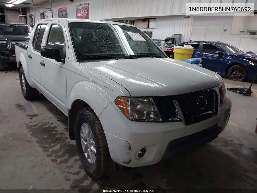 1N6DD0ER5HN760692 2017 Nissan Frontier Sv