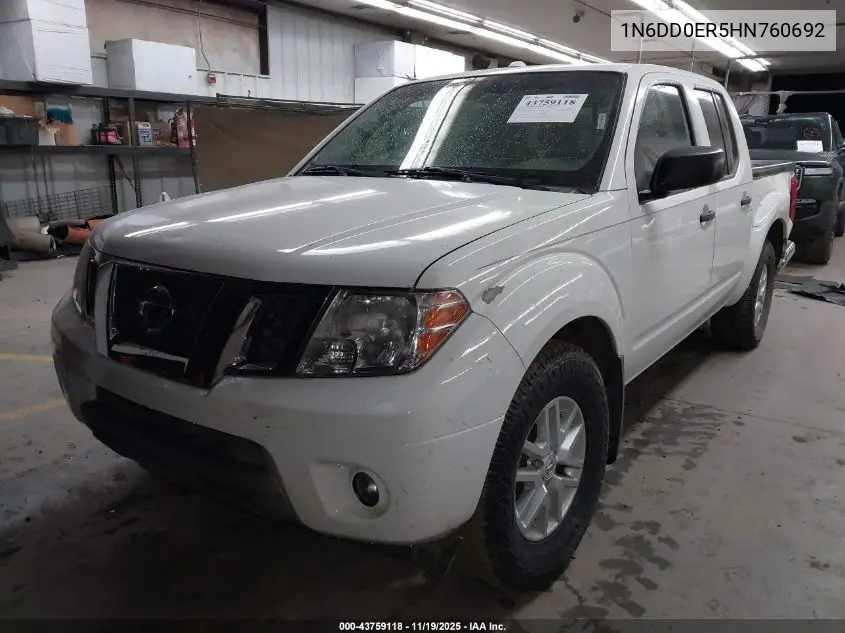 1N6DD0ER5HN760692 2017 Nissan Frontier Sv