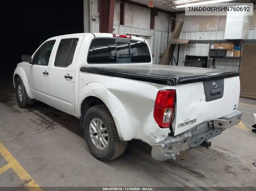 1N6DD0ER5HN760692 2017 Nissan Frontier Sv