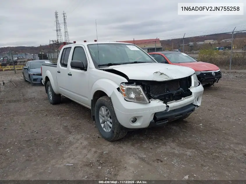 1N6AD0FV2JN755258 2018 Nissan Frontier Sv
