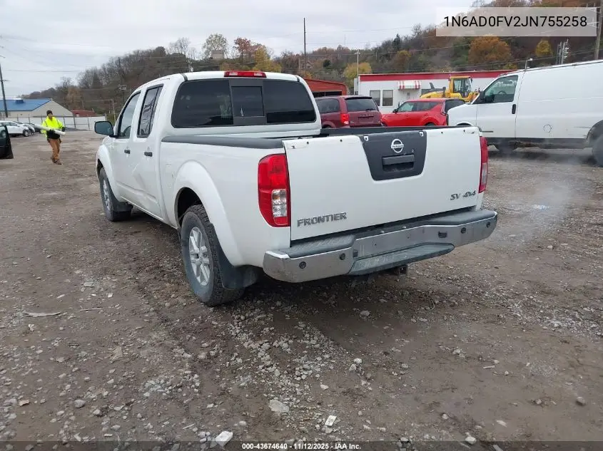 1N6AD0FV2JN755258 2018 Nissan Frontier Sv