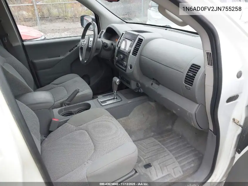 1N6AD0FV2JN755258 2018 Nissan Frontier Sv