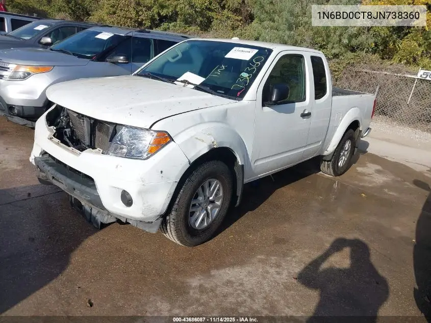 1N6BD0CT8JN738360 2018 Nissan Frontier Sv-I4