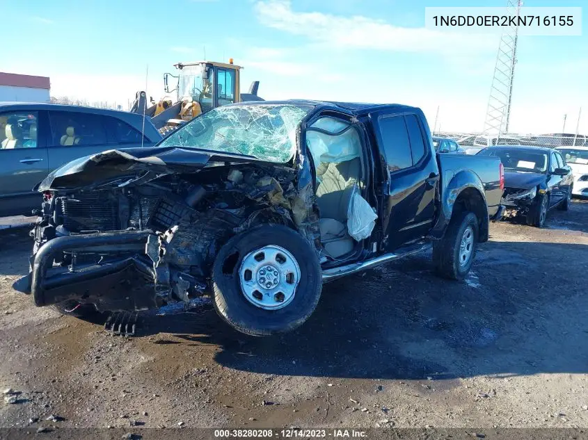 1N6DD0ER2KN716155 2019 Nissan Frontier S