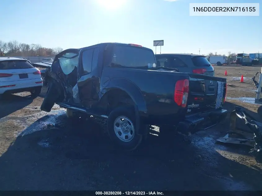 1N6DD0ER2KN716155 2019 Nissan Frontier S